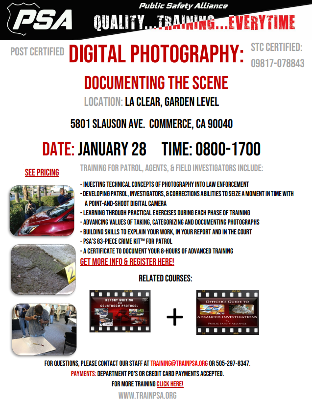 Upcoming courses for next week (week of 01/26/26)! To register or to browse other courses, visit lahidtatraining.org.