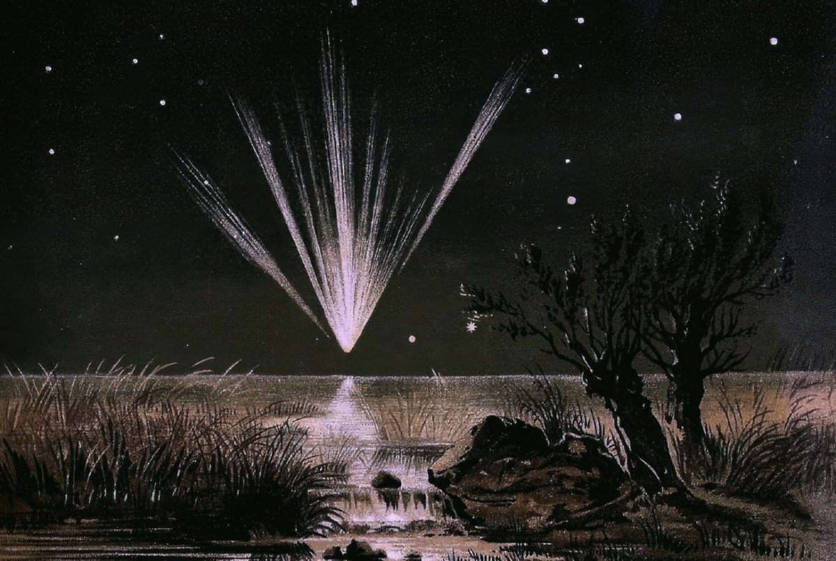 ArtorOtherThing's tweet image. Great Comet of 1861 (Edmund Weiss, 1888)