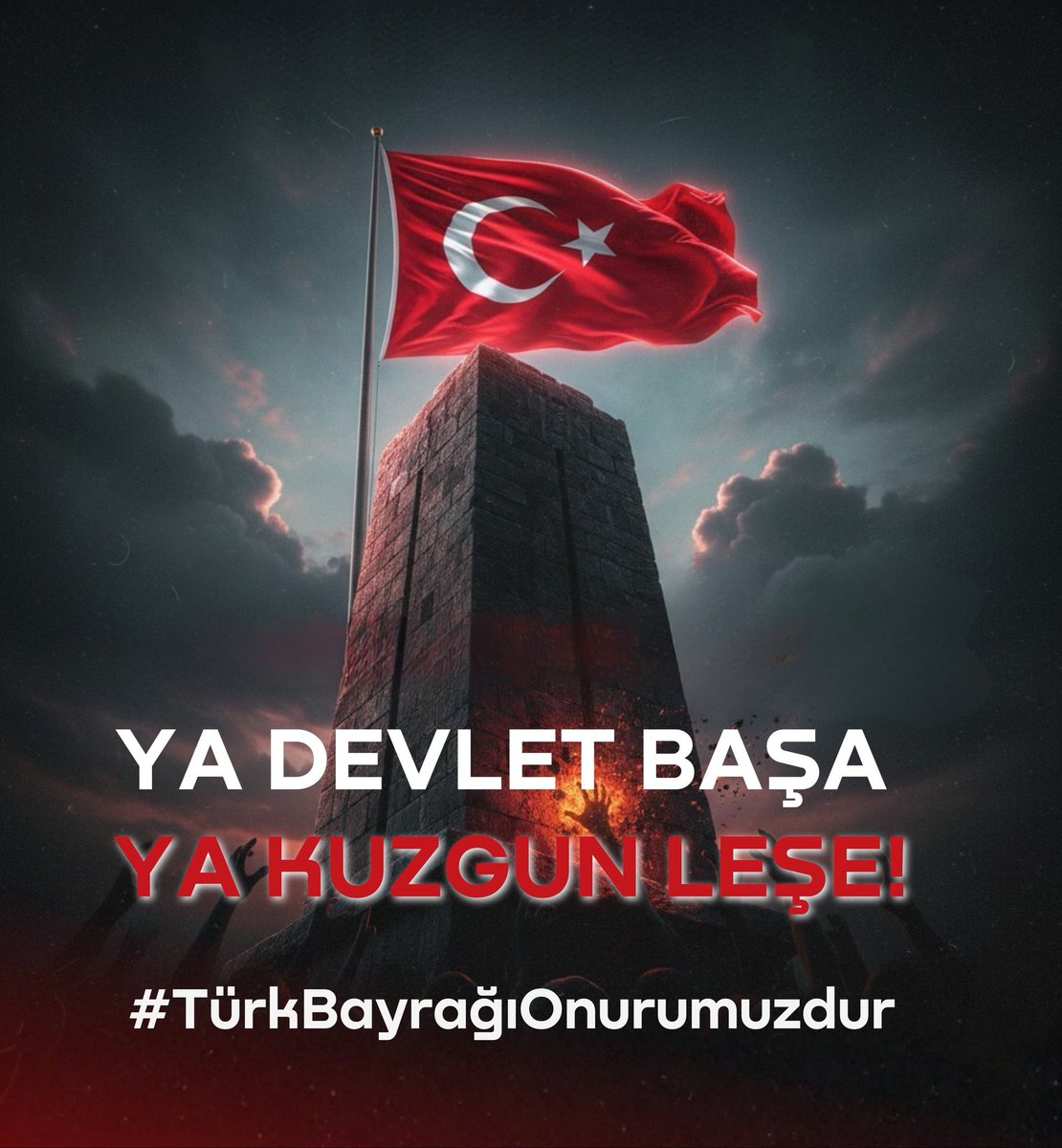 Bu bayrağın altında yaşayıp ihanet edenlere, hilalin gölgesi haram olsun.

YA DEVLET BAŞA, YA KUZGUN LEŞE! 

#TürkBayrağı 
#Nusaybin
#BayrakNamustur 🇹🇷