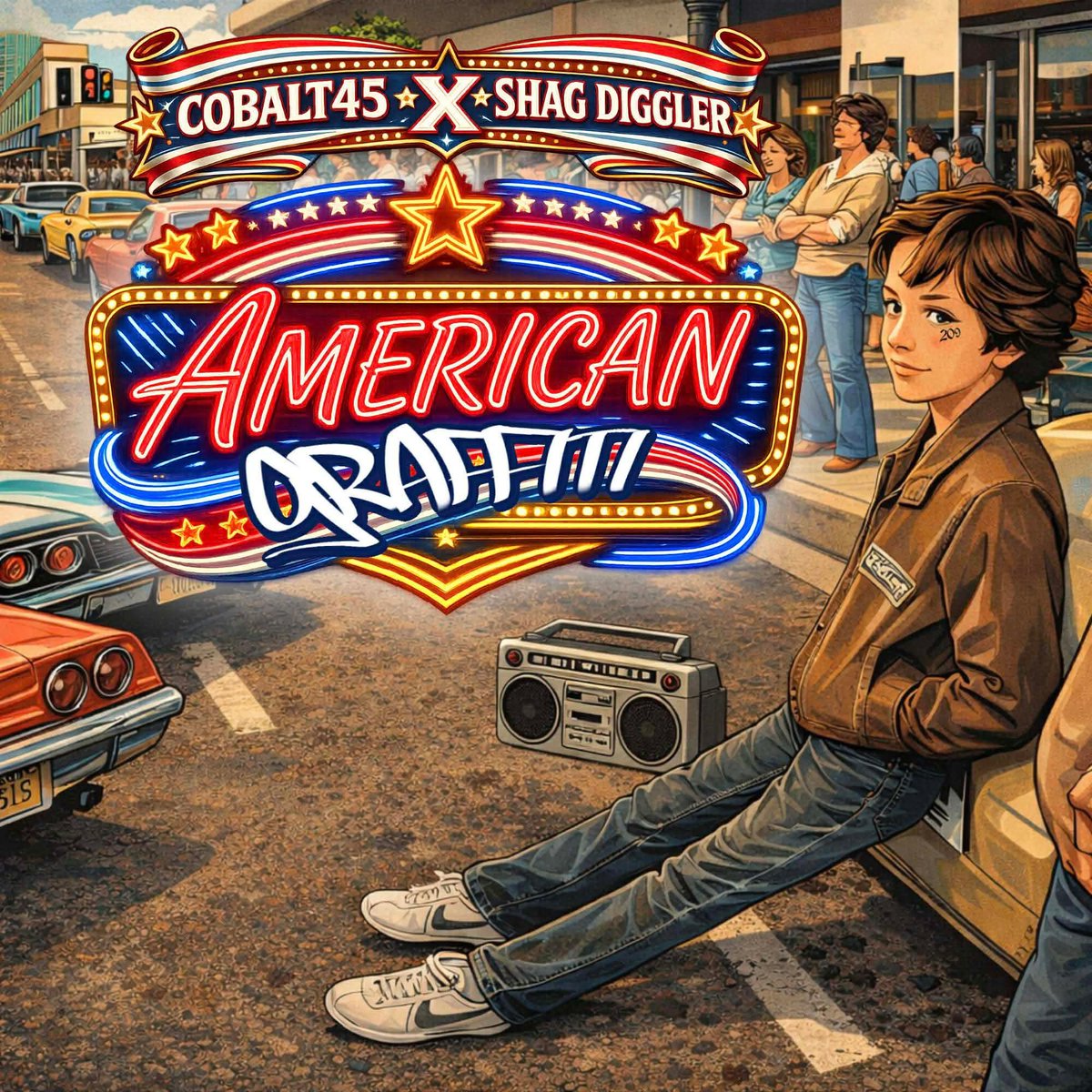 Cobalt45's tweet photo. COBALT45 x SHAG DIGGLER ‘AMERICAN GRAFFITI’ coming soon to all streaming platforms 💪🏽 https://t.co/hnrYsY4Xa3