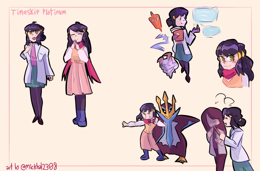 More Pksp Timeskip Designs 💙 #ポケスペ #pokespe #pokemon