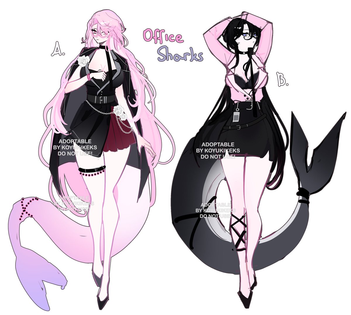 💻🦈 ╰┈➤ OFFICE SHARKS | Adoptables Set Price. ⋆｡ 🖇

RTs are very appreciated! <3 Mоre infо bеlow. (*ᴗ͈ˬᴗ͈)ꕤ*.ﾟ↓