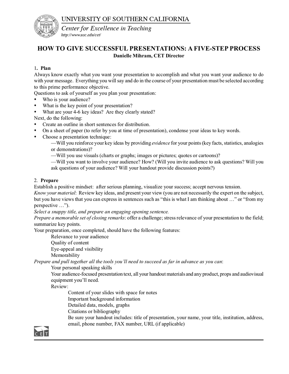 ScholarshipfPhd's tweet photo. HOW TO GIVE SUCCESSFUL PRESENTATIONS: A FIVE-STEP PROCESS https://t.co/ssDeQfZV3S