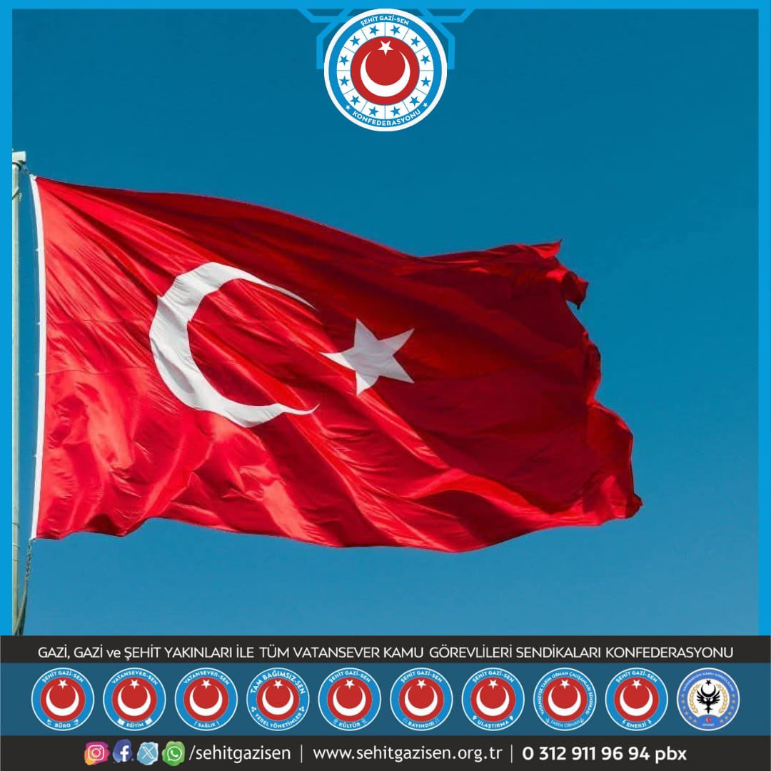 ŞEHİT GAZİ SENDİKASI BASIN AÇIKLAMASI
Mardin’in Nusaybin ilçesinde Türk bayrağımıza yönelik gerçekleştirilen saygısızlığı en güçlü şekilde kınıyoruz. Ay yıldızlı bayrağımıza yönelen bu tür girişimler; yalnızca milli bir sembolü hedef almamakta, aynı zamanda toplumsal huzuru,