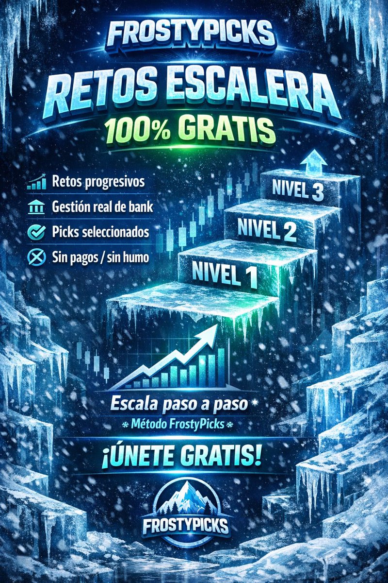 Frosty701's tweet image. 🚨 FROSTY · ESCALERAS 🚨

🆓 100% GRATIS | Solo 300 lugares

Si nunca has podido escalar un bank,
este reto es para ti.

¿Cómo entras?
❤️ Like
🔁 Repost
💬 Mándame captura → @Frosty701

Estás dentro 😉