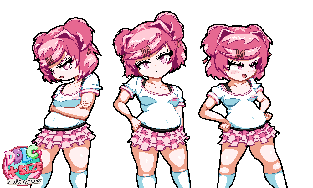 NatsuuMaki's tweet image. More DDLC+S content. Gotta say, I've got way more done right now than I thought I would