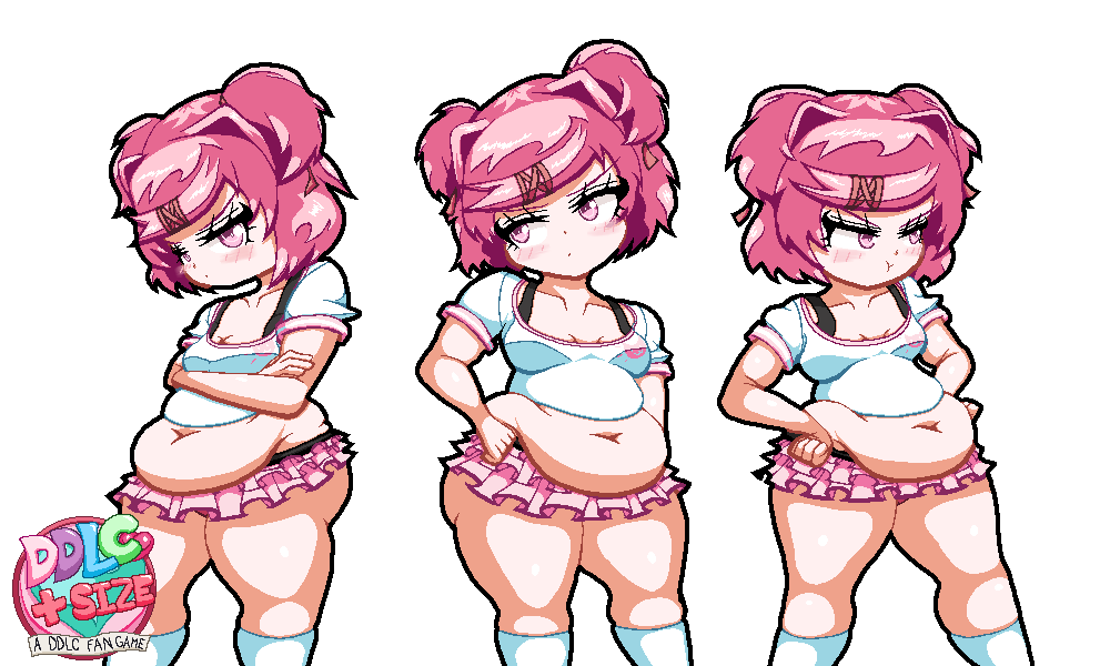 NatsuuMaki's tweet image. More DDLC+S content. Gotta say, I've got way more done right now than I thought I would