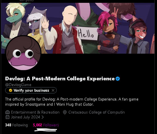 Devlog: A Post-Modern College Experience tweet media