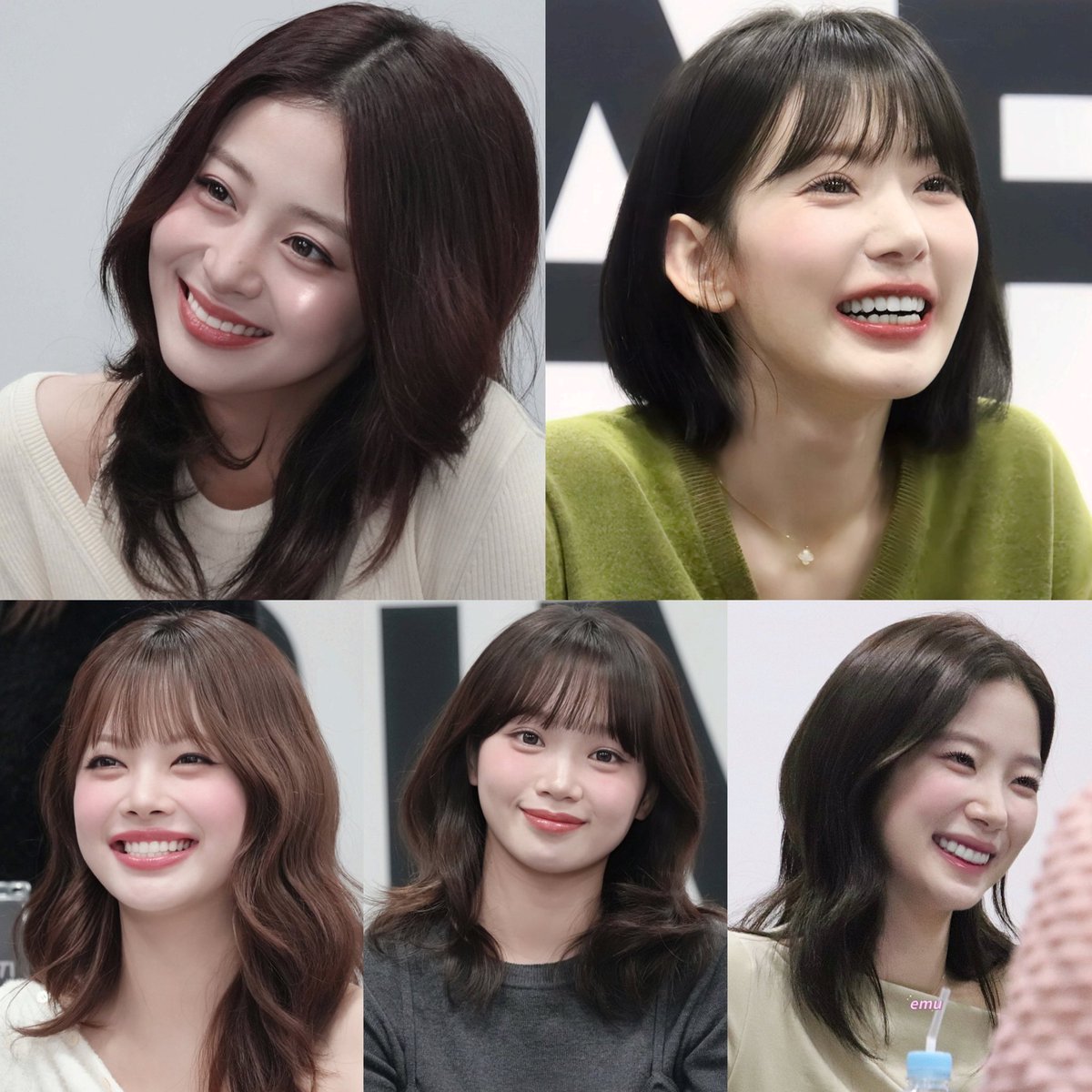 chaesmarts's tweet image. le sserafim have the prettiest smiles ever &amp;lt;3