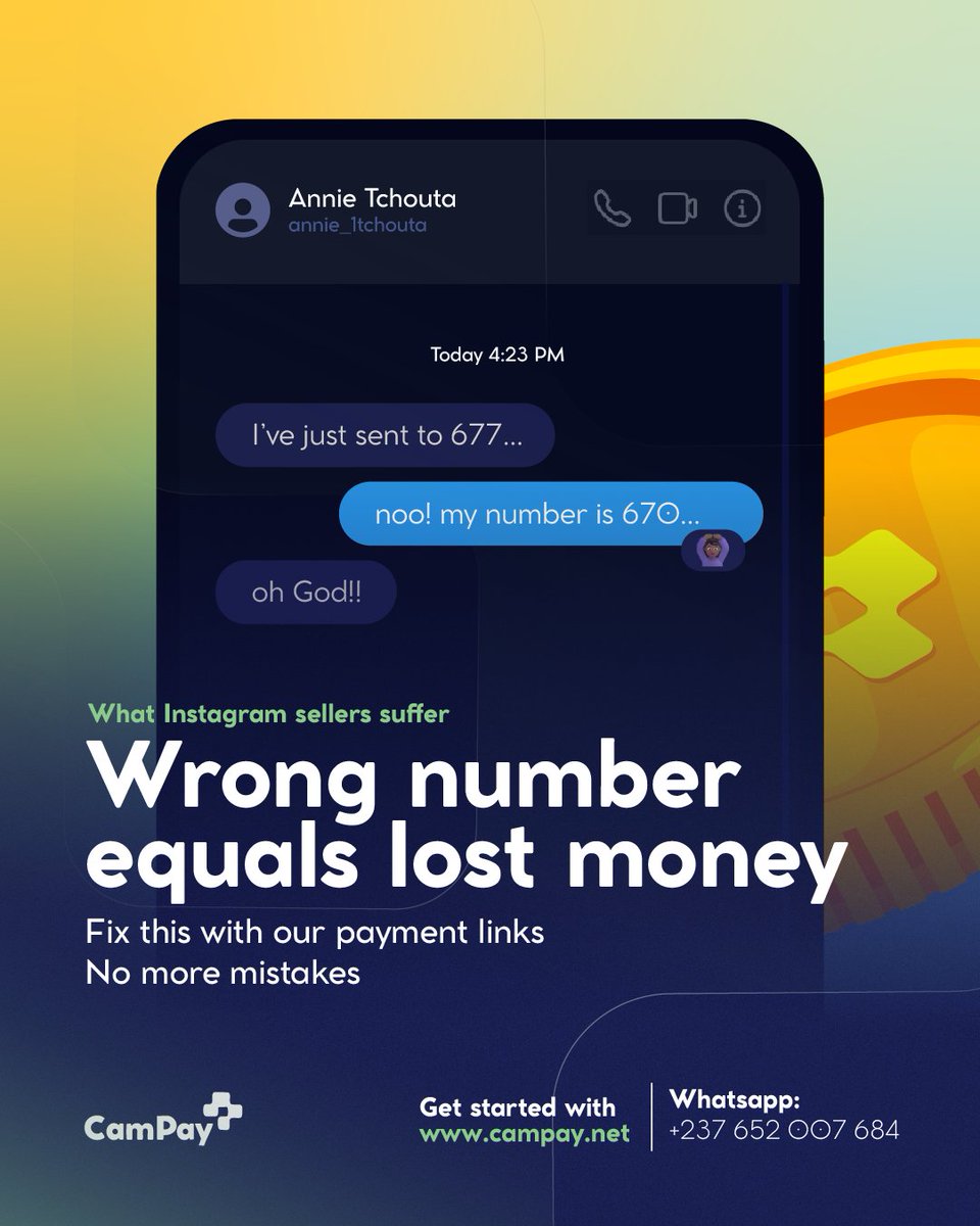 campayapi's tweet photo. 𝐂𝐚𝐦𝐏𝐚𝐲 𝐏𝐚𝐲𝐦𝐞𝐧𝐭 𝐋𝐢𝐧𝐤𝐬:⁣
⁣
→ Customer pays instantly⁣
→ You confirm in real-time⁣
→ Ship with confidence⁣
⁣
No more waiting. No more lost sales.⁣
⁣
https://t.co/yXGvEPzAt0⁣
⁣
#InstagramSellers #InstagramBusinessCM #SocialCommerce #OnlineSelling https://t.co/Bh6XTZBD2Q