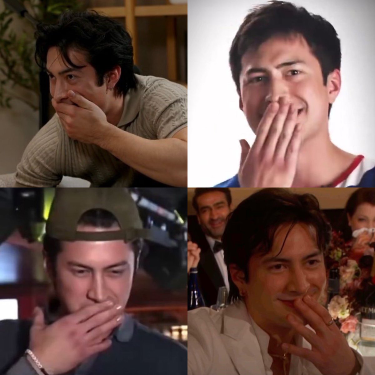 connor: you always steal my stuff!!!
hudson: connor always laughs with his hand over his mouth
also hudson: