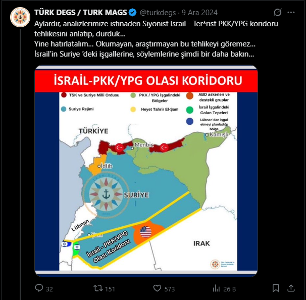 El_Turco_Mundo's tweet photo. @turkdegs İddialara göre SDG liler yok o makama gelecek yok böyle olacak diyordunuz sonuç ne oldu, bugün itibari ile, onu bir açıklayın hele. Bir de Aralık 2024 de de Esed kaçarken İsrail koridor açacak diye analiz yapıyordunuz. O ne oldu peki. Siz analiz işlerini bırakın en iyisi... https://t.co/ig9jYN5BLi
