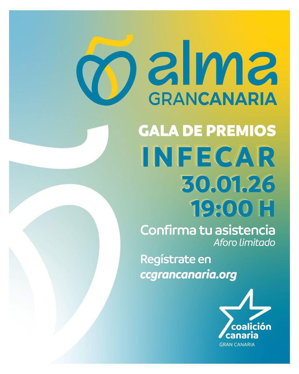 CCdeArucas's tweet photo. 🌟🏆 Los Premios Alma Gran Canaria regresan para rendir homenaje a quienes hacen avanzar nuestra isla. https://t.co/QDntFTxy32
