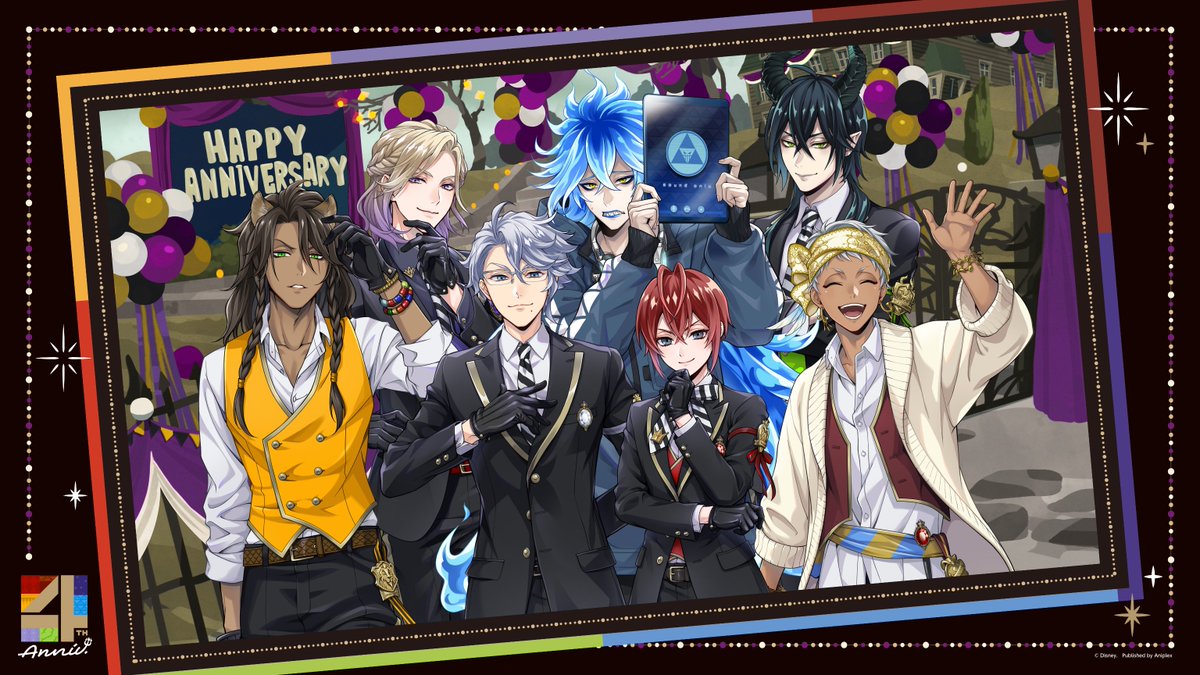 twst_english's tweet image. Thank you for your continuous love and support for Disney #twistedwonderland! 🫶

Here is a special illustration of the seven housewardens to celebrate the Fourth Anniversary 🎉

👉 More #twsten info:
disneytwistedwonderland.com/news/