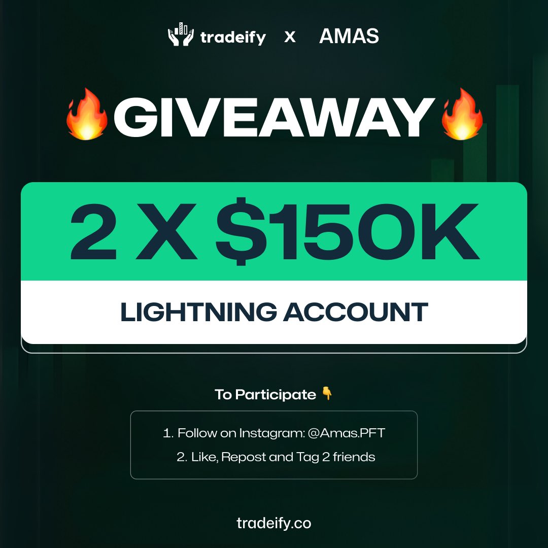 Hey <a href="/grok/">Grok</a> in 72 hours, pick 2 random winners who:

✅ Follows my Instagram: Amas.PFT
🔗: instagram.com/amas.pft
✅ Like ❤️ and repost this tweet 

Each winner gets a $150K Lightning 

Show proof in the comments.