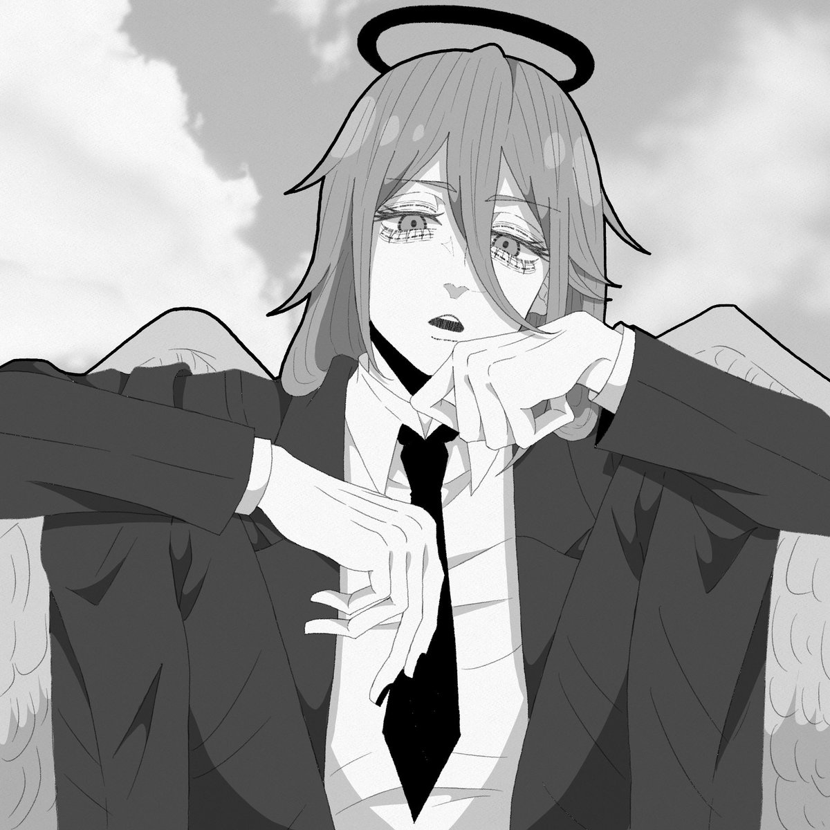 shigure_pu2pu's tweet photo. 天使くん初描き👼 https://t.co/slbHwwhVRh