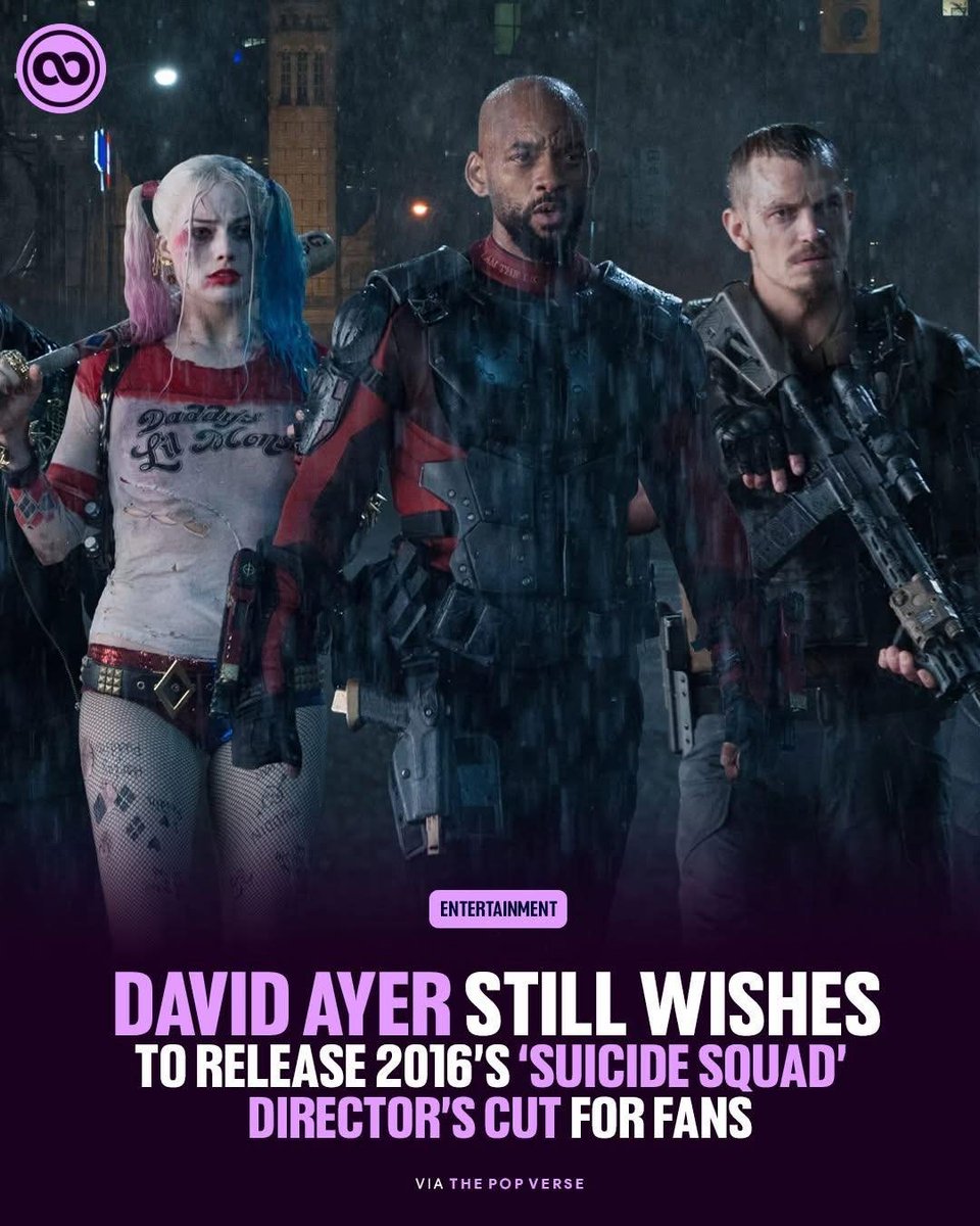 RTAyerCutSS's tweet photo. Do you want to see David Ayer's version of Suicide Squad released on @netflix? #ReleaseTheAyerCut https://t.co/7I0g6l0JZA
