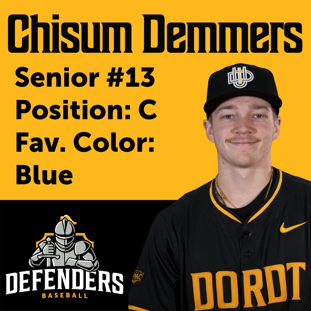 DordtBaseball's tweet photo. Today we are excited to introduce two more Seniors! Starting with Chisum Demmers! @CDemmers13 https://t.co/BbiTWIFt5S
