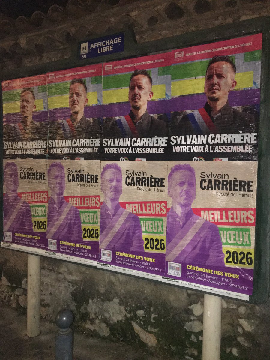 A Celleneuve on annonce les vœux de notre député <a href="/Sylv20CARRIERE/">CARRIERE Sylvain</a> 
C’est samedi 24 janvier à 11h à Grabels 
<a href="/Fabrice_Pages/">Fabrice Pagès</a>