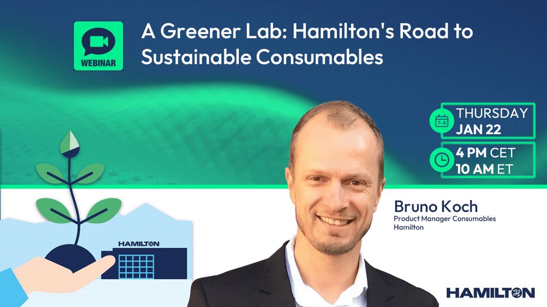 AnalitykGroup's tweet photo. Join @HamiltonRobotics’ free webinar, “A Greener Lab: Hamilton’s Road to Sustainable Consumables.” Learn how solutions like GreenLine™ Tips help reduce laboratory carbon footprints without compromising quality.

January 22, 2026 | 16:00 CET
Register: https://t.co/lIuMSMptk9 https://t.co/FL1HBJXm8G
