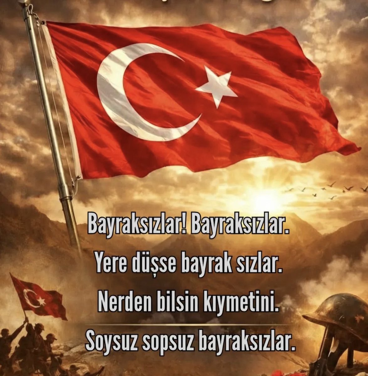 eesebg's tweet photo. Bayrağa uzanan el kırılır.
NE MUTLU TÜRKÜM DİYENE. https://t.co/yM0jRgtJgQ