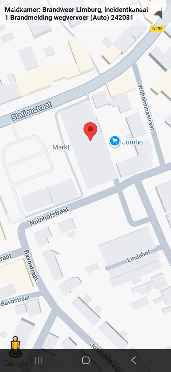 Noodgeval: Brandmelding wegvervoer