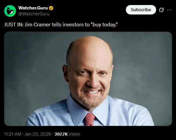 JarvisFlow's tweet photo. Cramer did his magic on $SPX https://t.co/gJMv2WLQnC