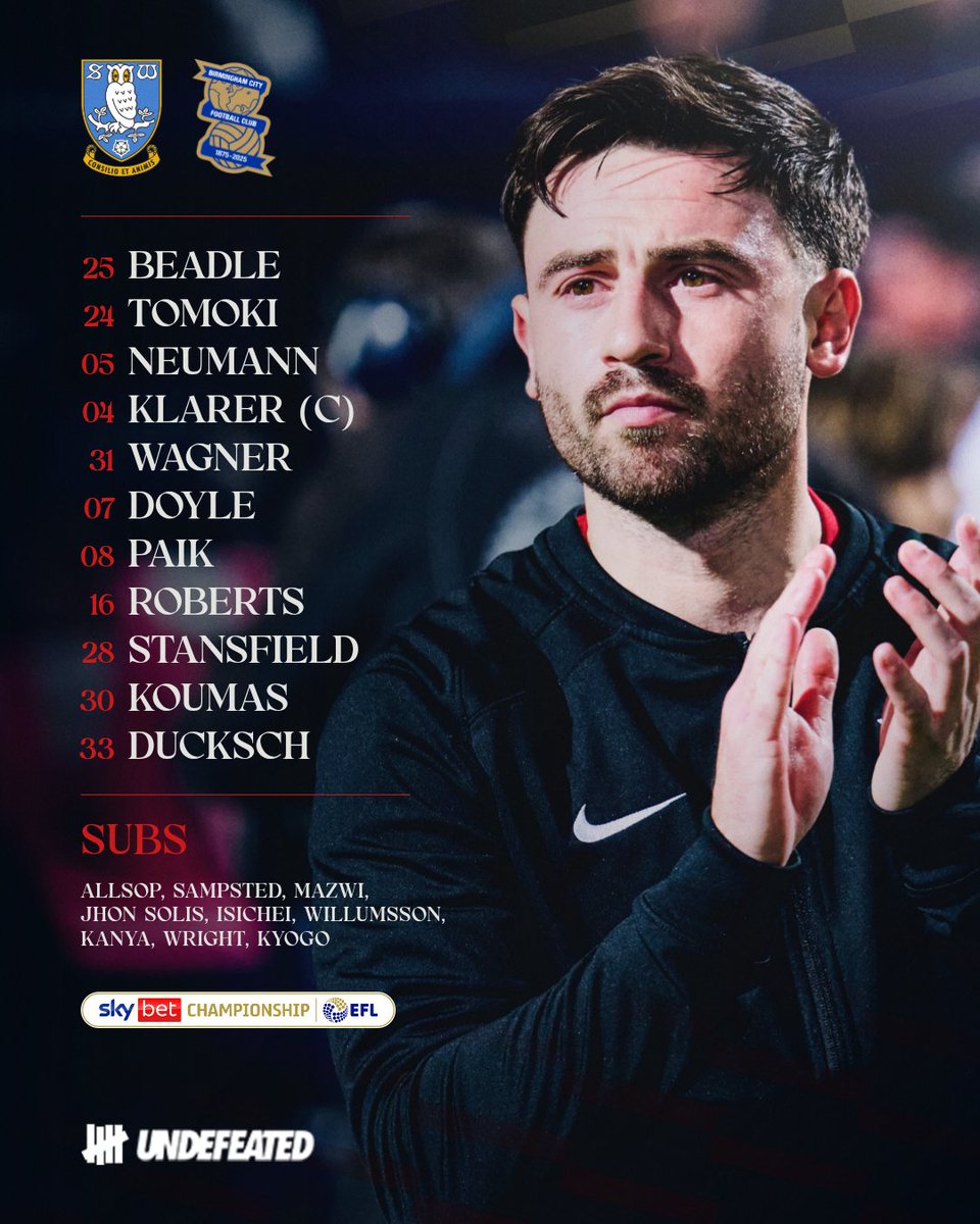 BCFC's tweet image. 𝙏𝙀𝘼𝙈 𝙉𝙀𝙒𝙎 🔴

One change from Saturday. Stanno starts.

Jhon Solis is on the bench.