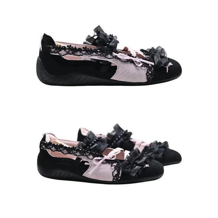 lapafaits's tweet image. these new puma ballet sneakers are absolutely adorable ♡ i want to get the first pair so badly