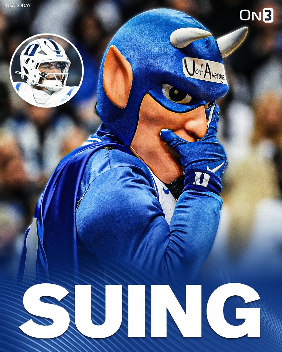 On3's tweet image. NEW: Duke is suing star QB Darian Mensah.

The Blue Devils claim he signed an NIL deal and must remain with the program.

(h/t @Sportico)

on3.com/news/duke-univ…