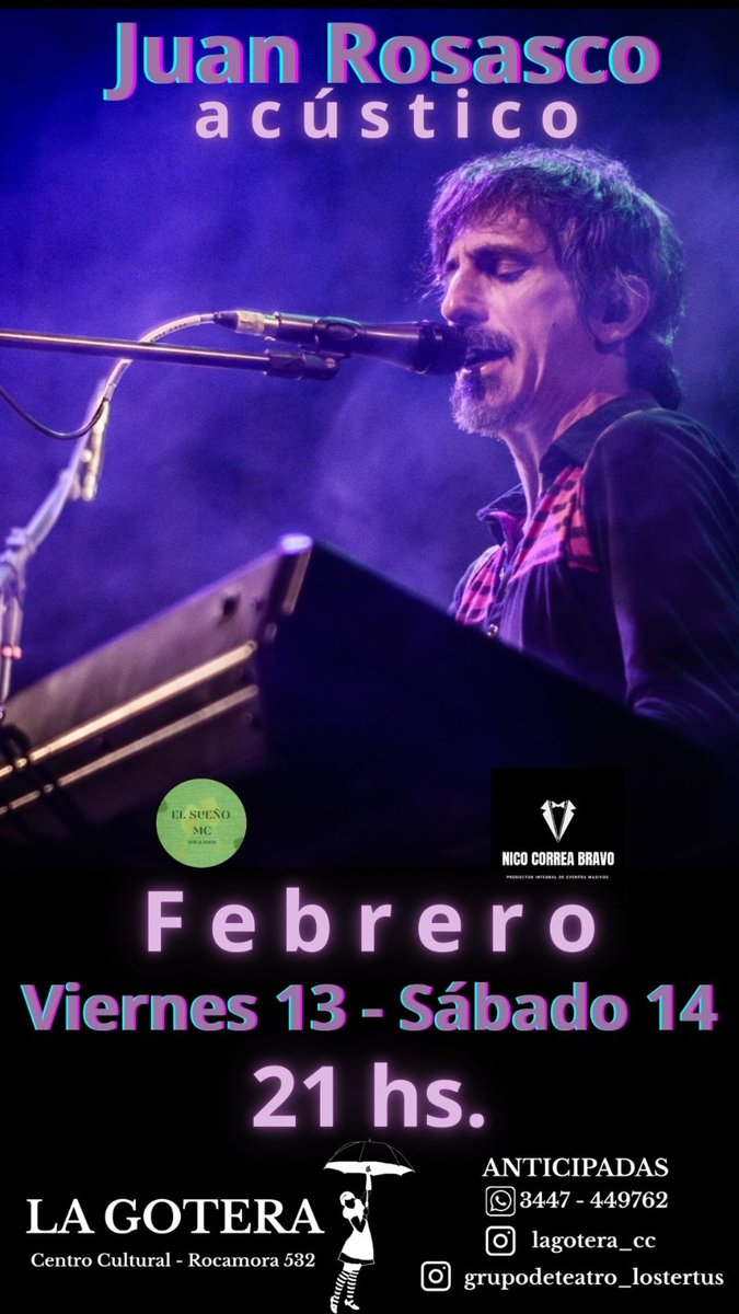 En febrero nos vamos a Concepción del Uruguay!!!

Shows a piano y voz!

Siempre habrá música...