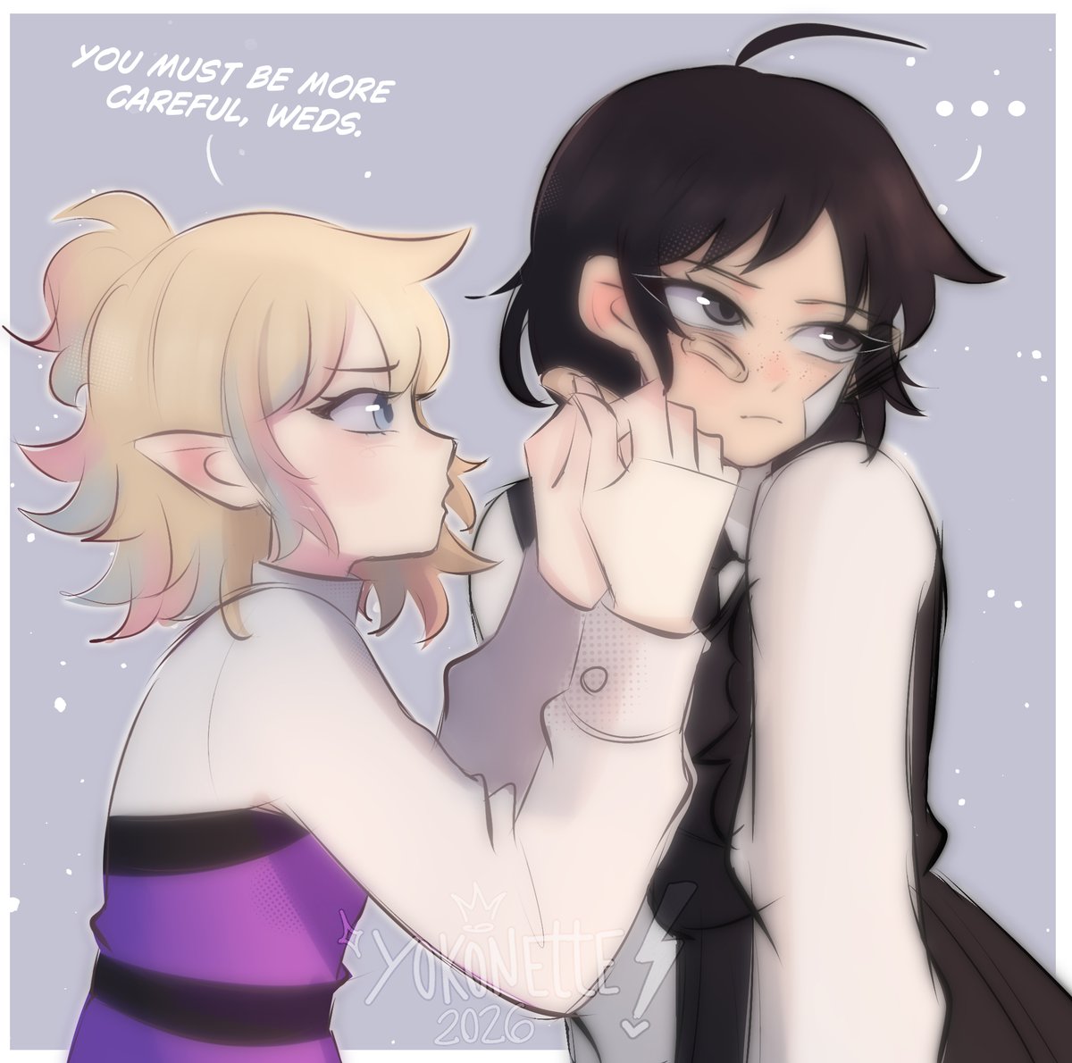 Yokonette's tweet image. She taking care of her Dark cloud 🩷

#wenclair #wenclairfanart #wednesdayaddams #enidsinclair