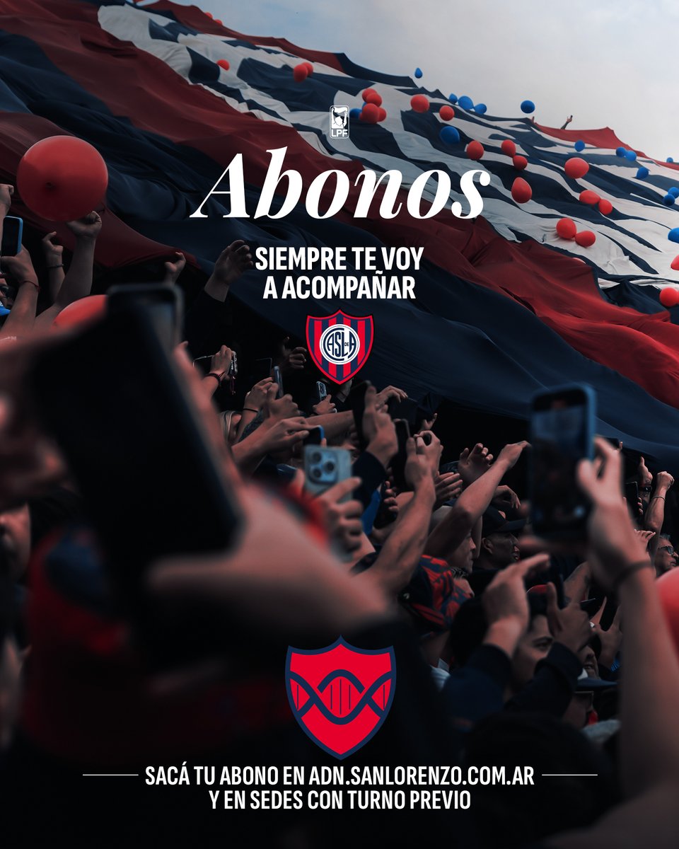ABONOS: NUEVOS LUGARES DISPONIBLES 🎟️

Ahora los socios y socias también pueden acceder a butacas en las plateas Norte y Sur, liberadas para la venta a nuevos Abonados/as.

🏟️ ¡Ya se vendieron 1️⃣9️⃣.5️⃣0️⃣0️⃣ abonos! ¡Asegurá tu lugar en la platea! ¡Olvidate del Canje para la