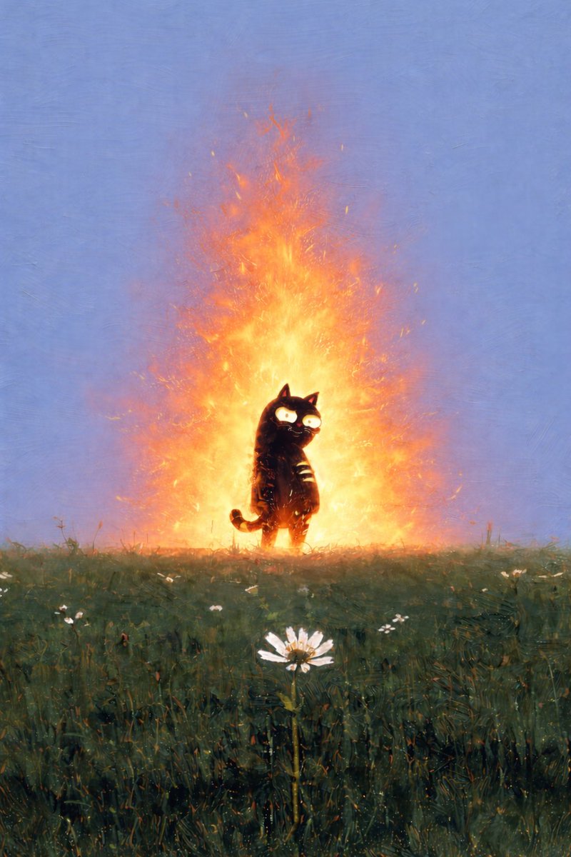 moto_the_shadow's tweet photo. Calm, even when the world burns. https://t.co/vSPT8twy6a