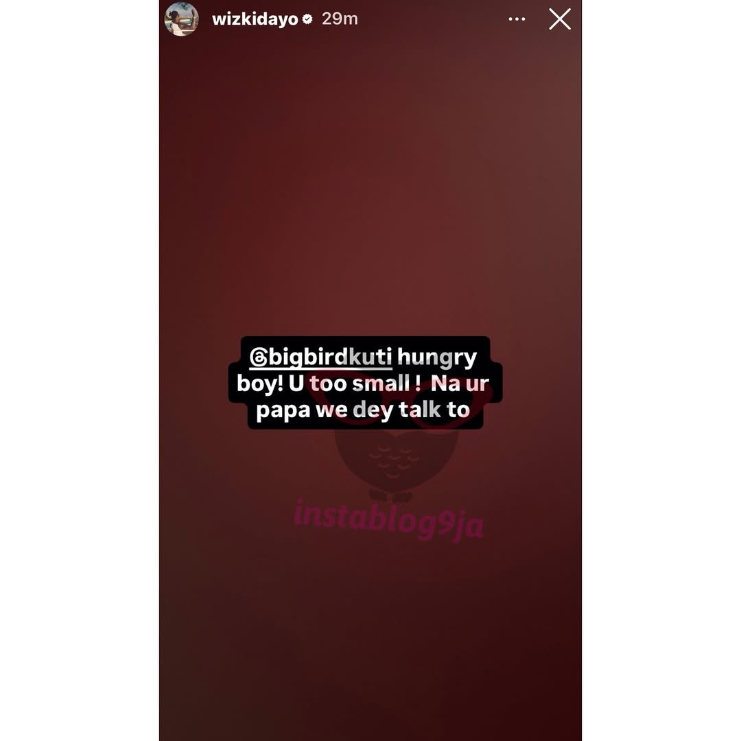 instablog9ja's tweet photo. Hungry bird — Wizkid gives Seun Kuti a new name https://t.co/yKEvX9UJFk