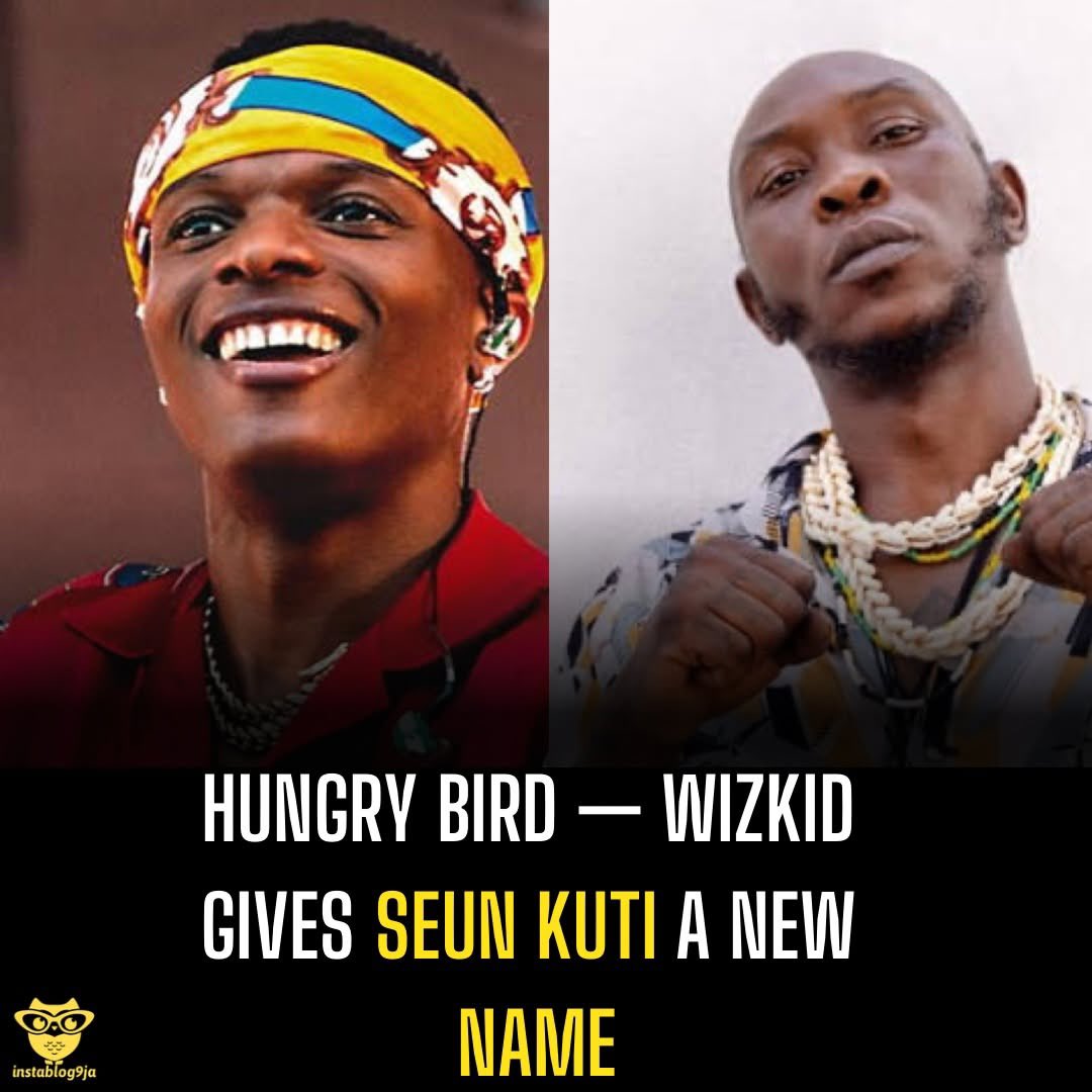 instablog9ja's tweet photo. Hungry bird — Wizkid gives Seun Kuti a new name https://t.co/yKEvX9UJFk