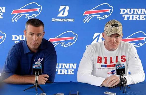 NFLFrascella's tweet photo. Rumors are floating around now that fired Buffalo Bills head coach Sean McDermott voiced some concerns about the team’s roster five weeks ago

Apparently, GM Brandon Beane was none too pleased about these comments 

And can we be surprised by that? 

This is a GM who went on local radio and complained that the fans were complaining too much about Beane’s lack of good receivers on the roster

Well… Sean McDermott and the Bills fans were right!

Embarrassing for Buffalo that Beane is still there but McDermott is gone

Wrong guy got thrown out.