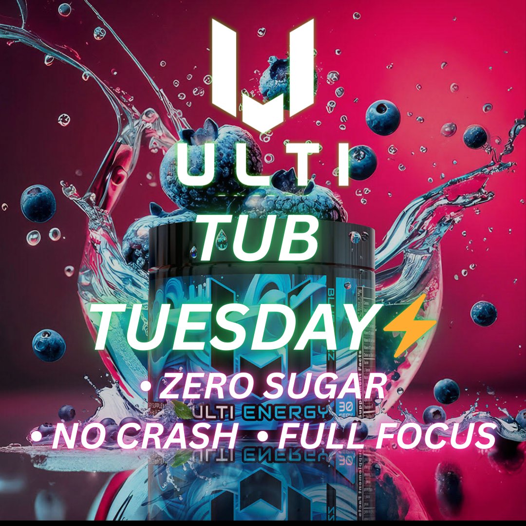 ULTI_Supps's tweet image. ⚡ ULTIMATE TUB TUESDAY ⚡

Zero sugar. No crash. Full focus.
Locked in. Dialed up. Staying ULTI.

Drop a ⚡ if you’re focused today 👇

#TubTuesday #StayULTI