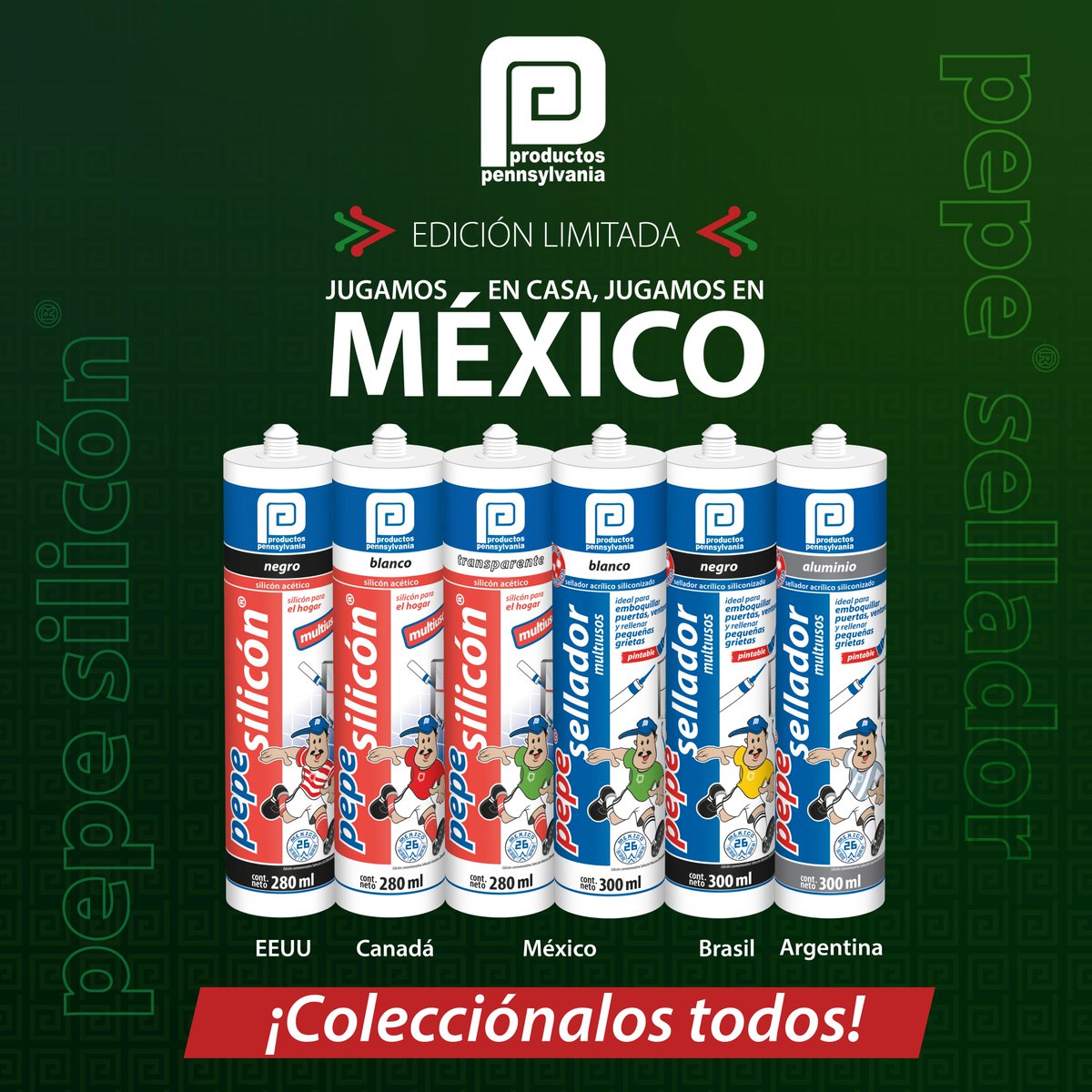 #Noticia  ⚽💥 ¡Se viene el clásico del sellado! 💥⚽

Llegan pepe silicón® y pepe® sellador mundialista, la dupla que no falla en el área del sellado. 🥅

No te quedes en la banca… 
📣 ¡Espéralos pronto! ⚽✨

🌐  pennsylvania.com.mx/productos/

 #FelizMartes #Mundial2026 #MexicoCity