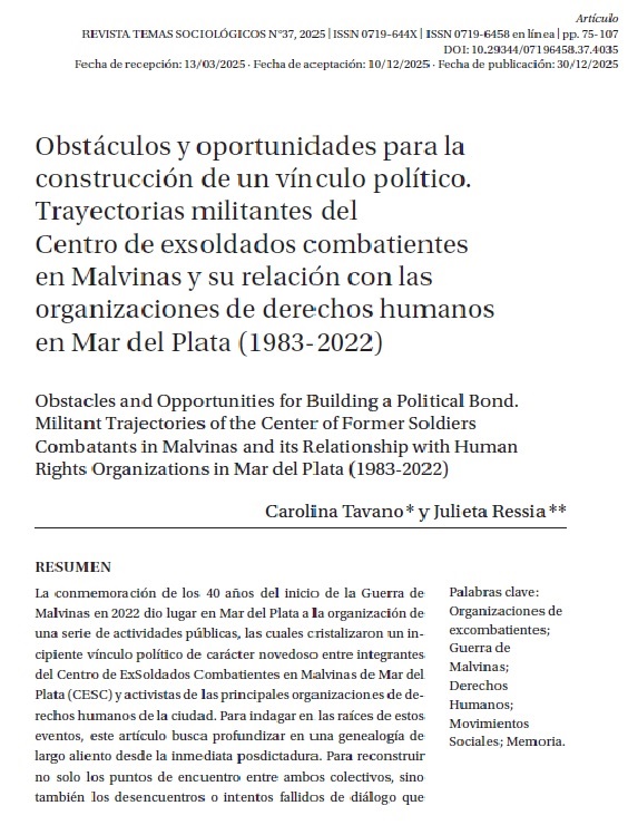 Revista Temas Sociológicos tweet media
