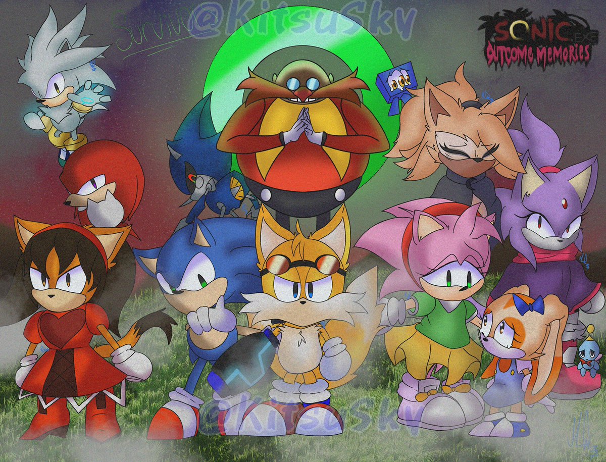 SkylerFluffyFox's tweet photo. Hello! here I bring Some Fanart For the #outcomememories team! I hope you all like it!  (Used as reference some of the official renders to make the poses).
#sonicexe #Outcomememories
#execommunity https://t.co/un2xxtO7pR