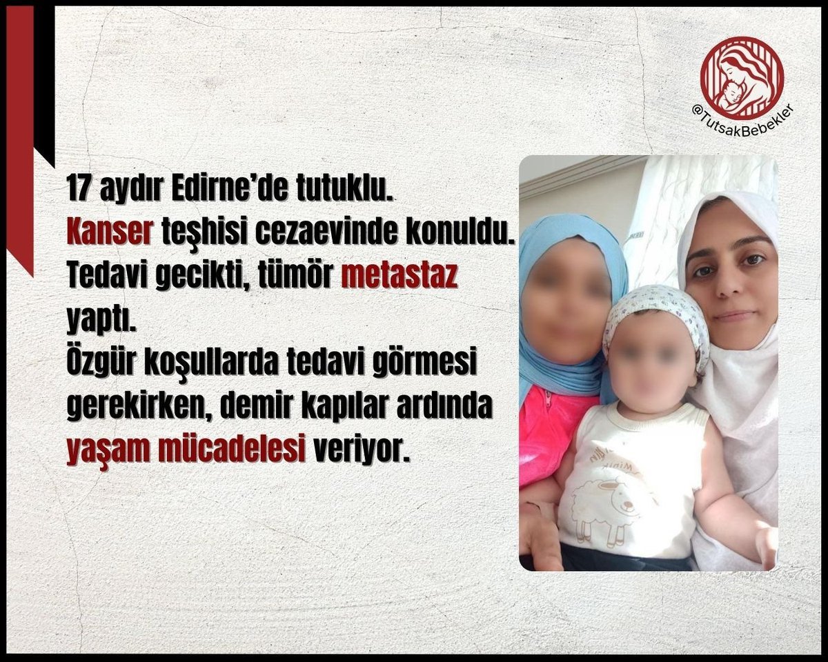 asefer2129's tweet photo. @sevincozarslan Bazen bir insanın tek isteği hayatta kalabilmektir
Ne ayrıcalık,ne imtiyaz
Sadece tedavi,sadece nefes. Ferah Oktan’ın sesi duyulmadıkça bu yük hepimizin omzunda kalır 

#FerahOktanKanserHastası https://t.co/DnNI38tIIm