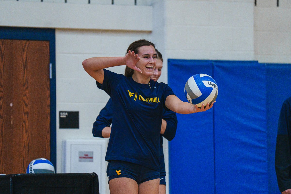 WVUVolleyball's tweet photo. Back to work we go ☕️

#HailWV https://t.co/eMr7uN6lzt