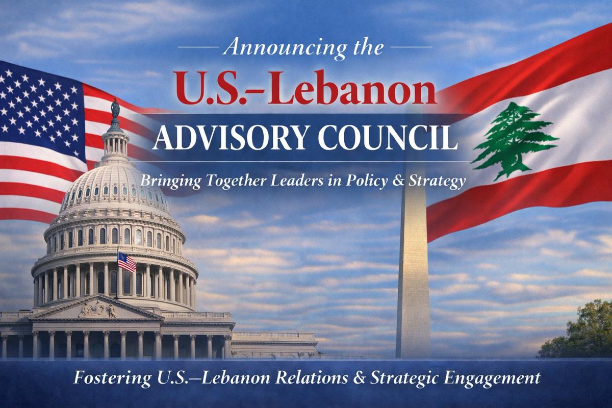 ALPI PAC is proud to announce the members of the newly established U.S.–Lebanon Advisory Council, bringing together leaders in economics, governance, business, and public policy to support informed dialogue on U.S.–Lebanon relations. 
Read more:
 alpipac.org/2026/01/16/alp…