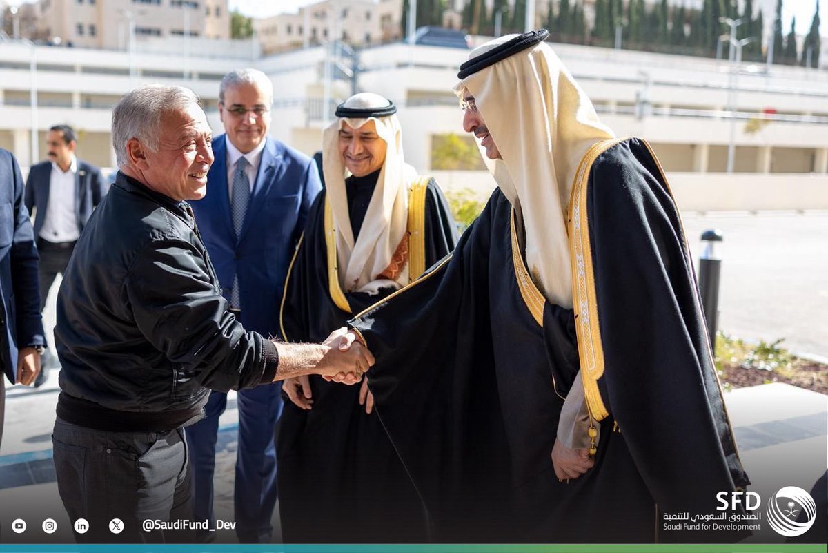 SaudiFund_Dev's tweet photo. #الأردن | بحضور جلالة الملك عبدالله الثاني ابن الحسين، ملك المملكة الأردنية الهاشمية؛ شارك سعادة الرئيس التنفيذي لـ #الصندوق_السعودي_للتنمية أ.سلطان المرشد، في افتتاح مستشفى الأميرة بسمة في الأردن، الذي يسهم الصندوق في تمويله بمبلغ 98 مليون دولار، كما حضر حفل الافتتاح صاحب السمو الأمير منصور بن خالد بن فرحان آل سعود سفير خادم الحرمين الشريفين لدى المملكة الأردنية الهاشمية.
