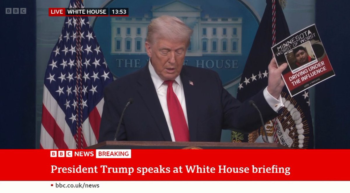 flyfour's tweet image. "Killed Somebody" says Trump, brandishing a poster that says "Driving Under The Influence" 🤦‍♂️