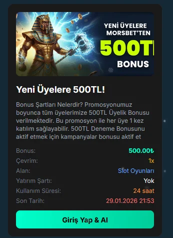 dnmbonus's tweet photo. 🎰 Morsbet 500 TL Yatırımsız Deneme Bonusu (Yeni Üyelere)

✅ Slot bonusu | ✅ KYC onayı sonrası aktif

📌 Şartlar + çekim detayları burada:
https://t.co/8rDjt3ITWH

👉 Kaçırmamak için konuyu kaydet / takip et.
#DenemeBonusu2026 #Morsbet #YatırımsızBonus #SlotBonusu #BahisForum https://t.co/sCfmMmlbO8