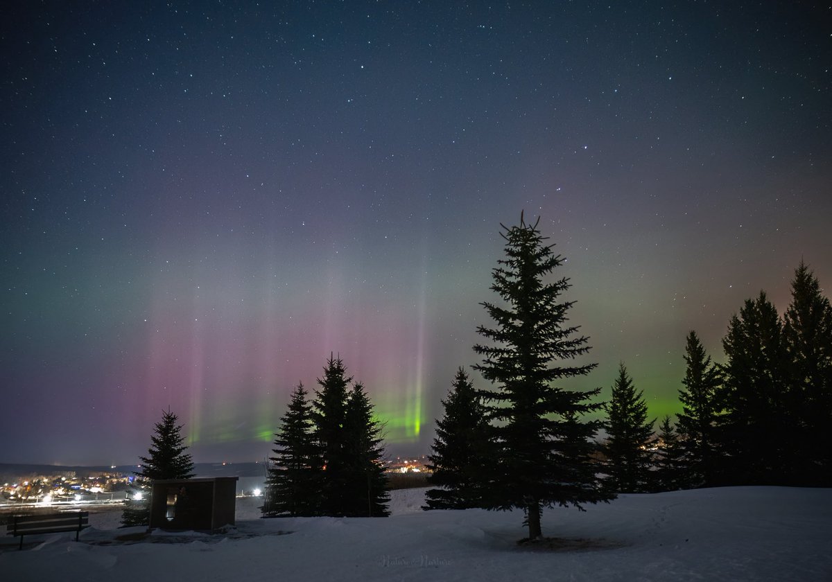 tracygregorash's tweet image. 10:40–10:50pm — Minnedosa, Manitoba 🌌
A brief but beautiful burst of aurora dancing across our beautiful small town. 
Grateful for even the short-lived moments like this. #aurora #manitoba #minnedosa