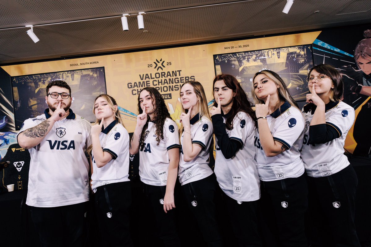 acervotl's tweet image. O time posa após moggar todos os adversários pelo caminho do Game Changers Championship Seoul  
🧏‍♀️🤫

Foto em 4K ✨

📸| Christina Oh, Riot Games
