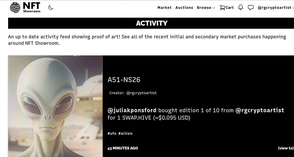 Thanks for collecting <a href="/juliakponsford/">⏚ ALIEN HONEY ⏚</a> !🎉🎉🎉

A51-NS26 nftshowroom.com/activity #nft #nftshowroom #hive <a href="/NftShowroom/">NFT Showroom</a>